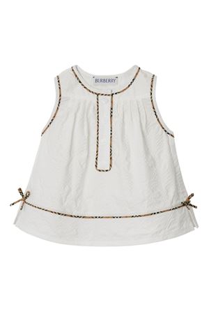 abito in cotone bianco BURBERRY KIDS | 8078862A1464